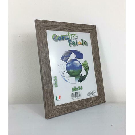 Cornice porta foto in legno vetro in crilex 21x29,7 cm tortora