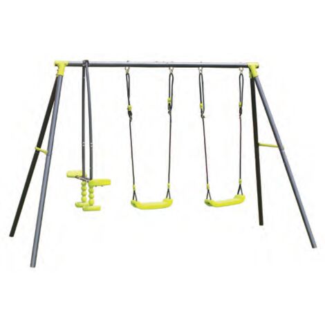 ALTALENA 2 POSTI + CAVALCABILE - BABY SWING SET' Dimensioni  256 X 136 X H 180 cm