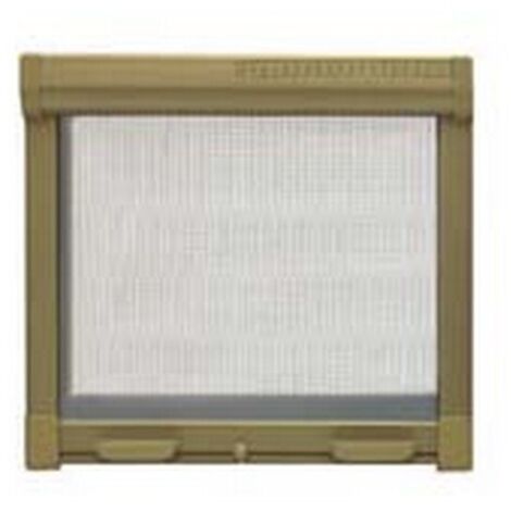 1PZ ZANZARIERA A RULLO VERTICALE CON FRIZIONE COLORE BRONZO - cm.160x160h.
