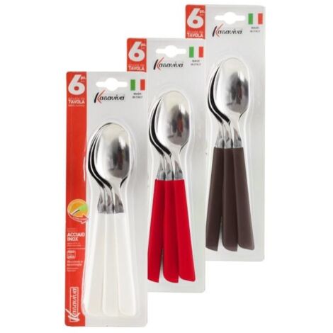 Cucchiai posate da tavola inox 6 pz chic (1/4)