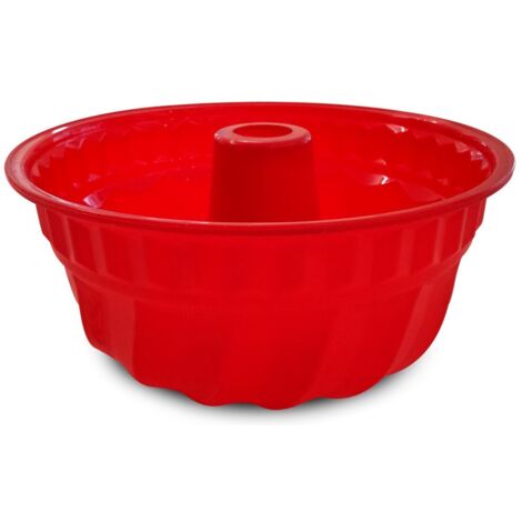 Stampo ciambella in silicone 22cm, Silicone alimentare, Colore rosso (1/2)