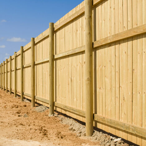 50 pali legno per recinzioni Ø 10x200 cm con punta