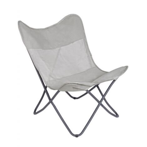 Poltrona spiaggina Butterfly Gabicce beige seduta texilene arredo giardino Bizzotto (1/5)