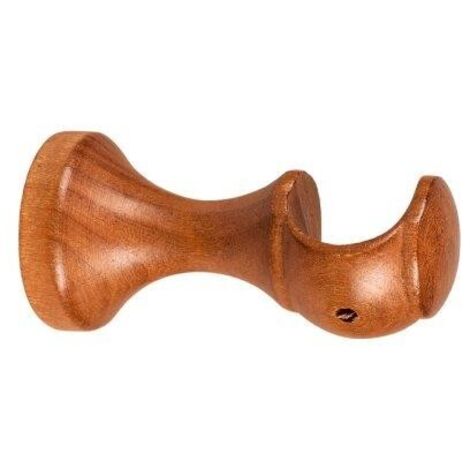 Supporto monoblocco aperto in legno ciliegio Ø 28 mm