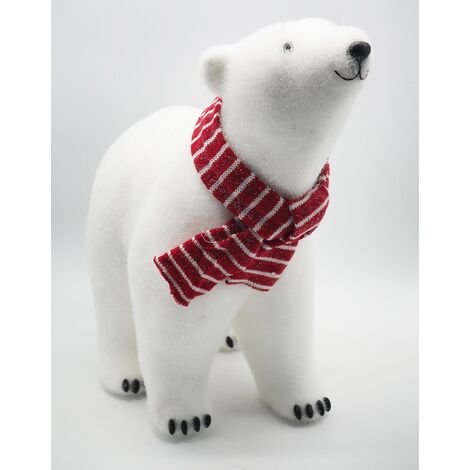 Orso polare bianco cm 28x31x19