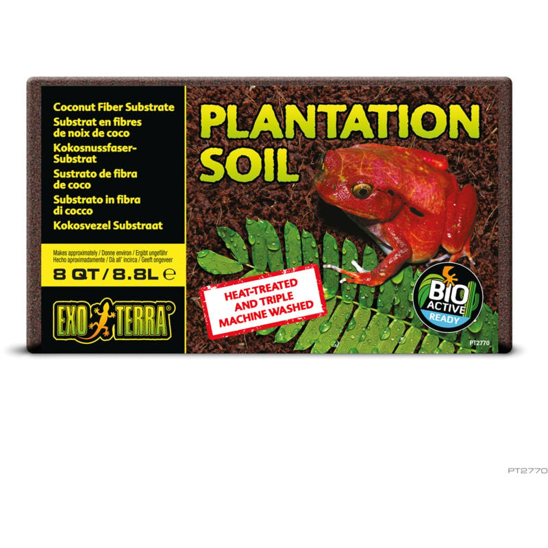 Exo Terra plantation soil coco comprimido, 8,8 l