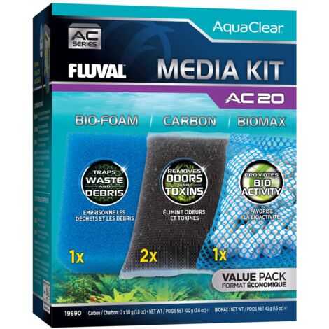 Kit de materiales filtrantes para filtro AquaClear Fluval AC