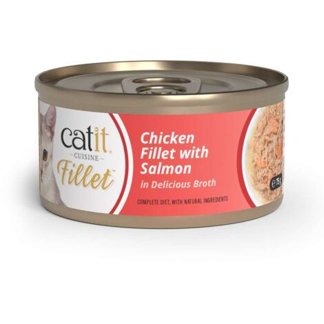 Pollo desmenuzado para gatos Catit Cuisine Fillet