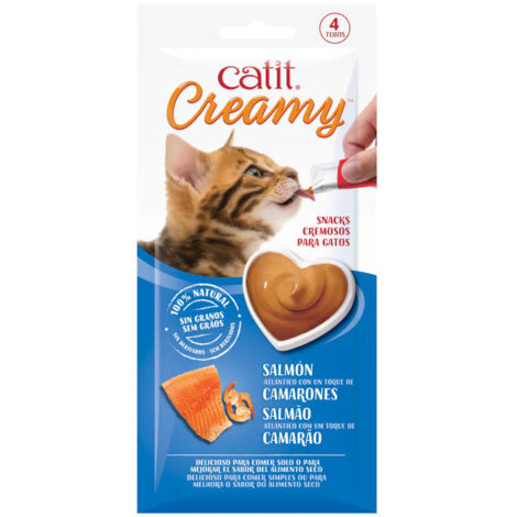 Snacks cremosos para gatos Catit Creamy – 4 Tubos
