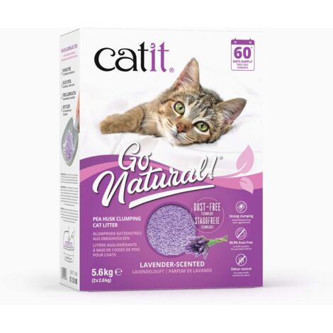 Arena para Gatos Aglomerante de Cáscara de Guisante Catit Go Natural