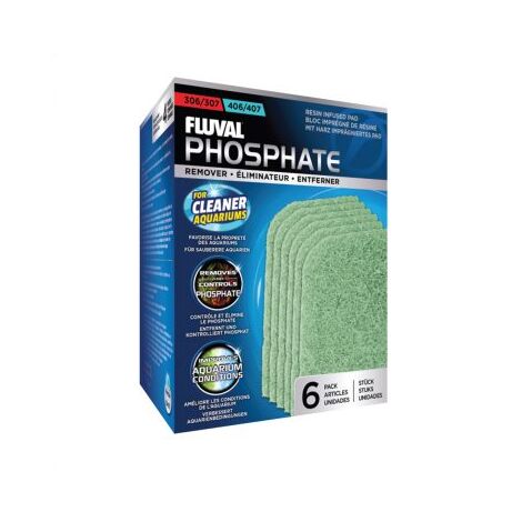 Almohadillas eliminadoras de fosfato para filtro Fluval 07