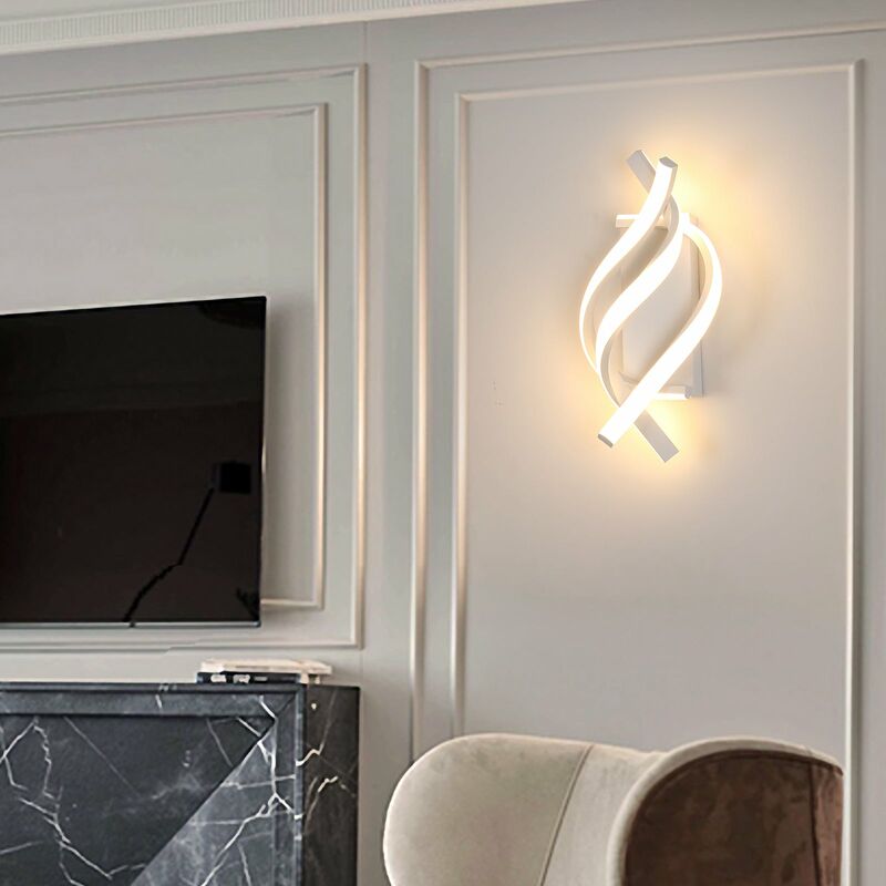 Applique Murale Intérieur LED, 22W Moderne Lampe Murale, Éclairage  Acrylique Luminaire Mural 2500LM pour Salon Chambre Hall Escalier :  : Luminaires et Éclairage