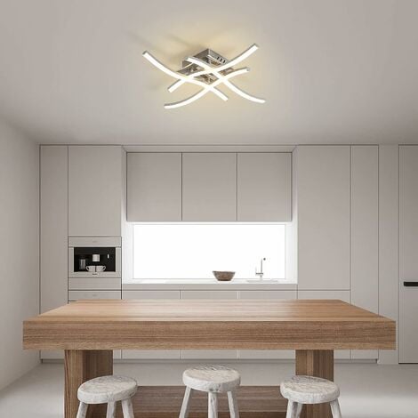 bureau cuisine lumière chaude Plafonnier LED 24 W 2400 lm 3000-6000 K blanc couloir salon ronde en bois à montage encastré pour chambre à coucher moderne ultra fine 