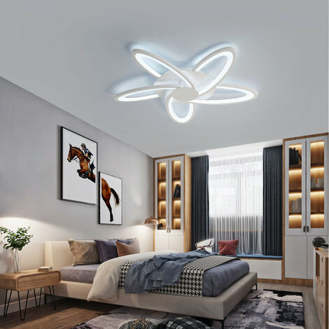 Plafonnier LED dimmable avec télécommande 30W 3000K-6500K pour chambre à  coucher, salon, cuisine, salle à manger, couloir