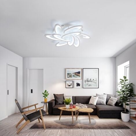 Plafon LED en forme de cercle acrylique Simplicité de salon Livrée
