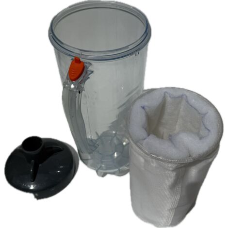 Filtre piège feuilles pour piscine – Compatible balais aspirants et robots hydrauliques – Système de filtration performant – Plastique transparent – Easyfilter
