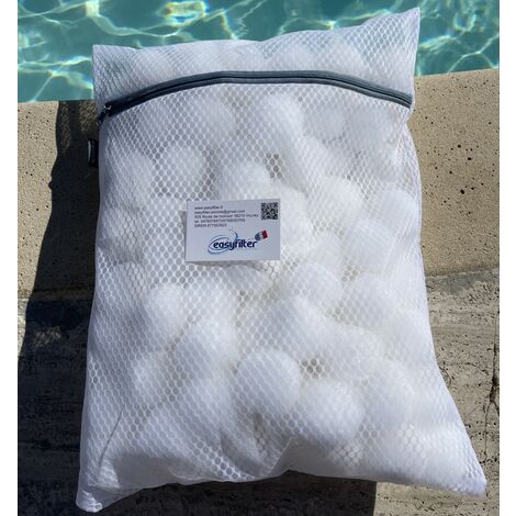 Sacs de balles filtrantes 5 microns – Matériaux recyclables – Compatible EasyClean et systèmes de filtration piscine – Filtration efficace – Easyfilter