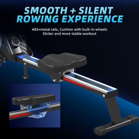 Rameur De Musculation Et Cardio Maison - 16 Niveaux De Résistance, Pliable Et Silencieux - Parfait Pour Fitness