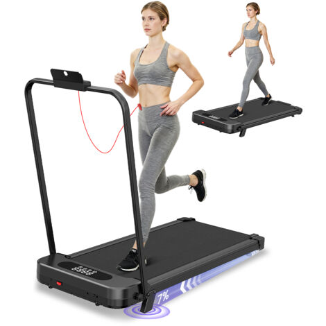 bigzzia Tapis de Course Électrique Pliant,Walking Pad 1-8 km/h,2.5HP-Tapis Roulant électrique Extra Large 40cm-Télécommande et Écran LCD - Cadre Renforcé 130KG pour Bureau à Domicile