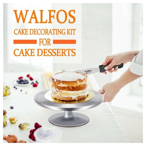 Bestonzon cake Decorating espositore girevole glassa giradischi piatto girevole per torta decorazione forniture bianco 