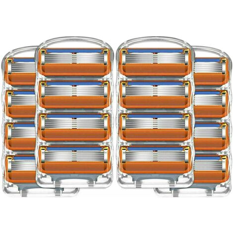 16 pezzi 5 strati lame di rasoio cartucce uomini cura per Gillette Fusion Razor - Thsinde A
