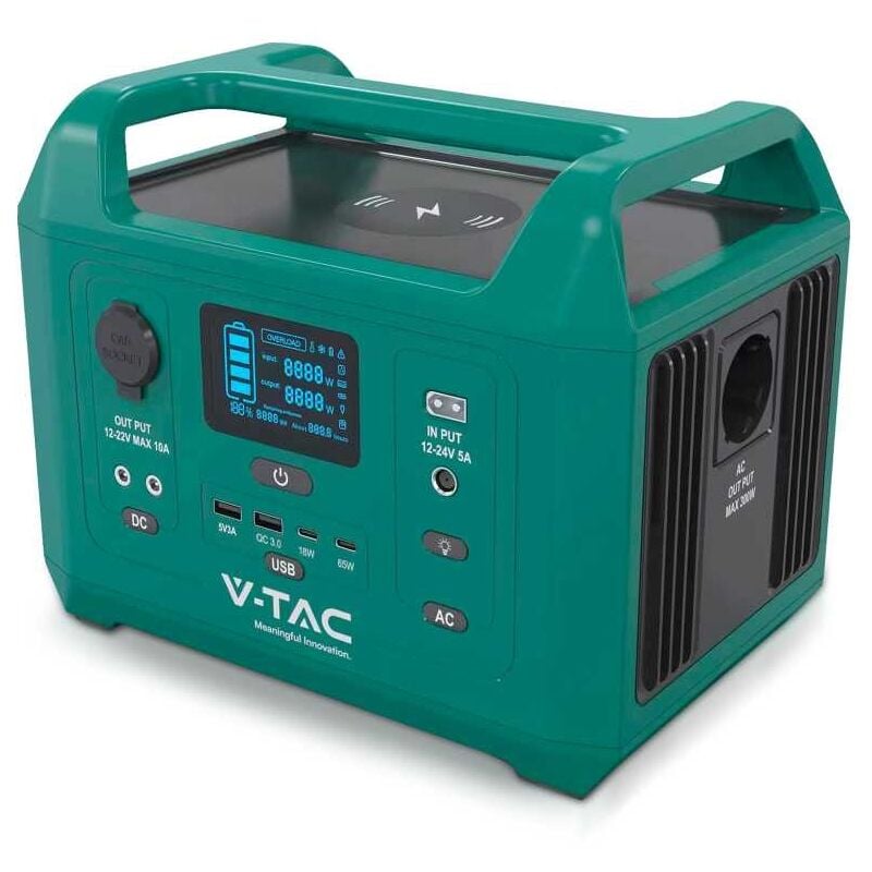 Tragbares V-TAC-Kraftwerk, 300 W, Batteriespeicher, Stromgenerator