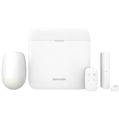 Hikvision AXPRO DS-PWA96-KIT-WE Kit allarme senza fili 868MHz Axiom PRO HUB wireless antifurto casa 90 zone app mobile colore bianco