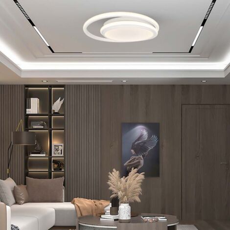 24W Doppelter runder LED-Kronleuchter mit Deckenbefestigung Farbe Weiß 4000K (1/5)