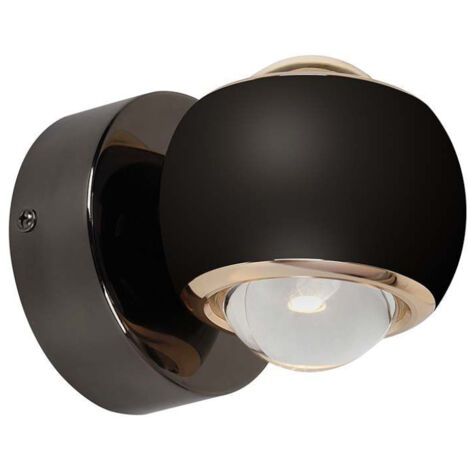 V-TAC VT-7504 Sphere LED-Wandleuchte 10W Doppellichtstrahl Innenapplikation Schwarz Farbe 3000K - 23007 (1/5)