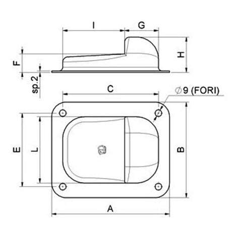 Mechanischer Anschlag zum Schrauben für Flügeltor 50(H)mm