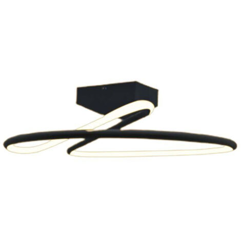 V-TAC VT-7763 Runder LED-Kronleuchter im modernen, abstrakten, ineinander verschlungenen Design, 20 W, in der Farbe Aluminiumschwarz 4000К - 6926 (1/5)