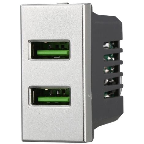 ETTROIT AG2402 USB-Modul-Ladebuchse, 2 x USB, 5 V, 2,1 A, 2 USB-A