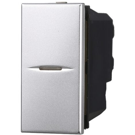 ETTROIT AG0901 Axial-Wechselrichter 1P 16A, graue Farbe, kompatibel mit Bticino Axolute (1/2)