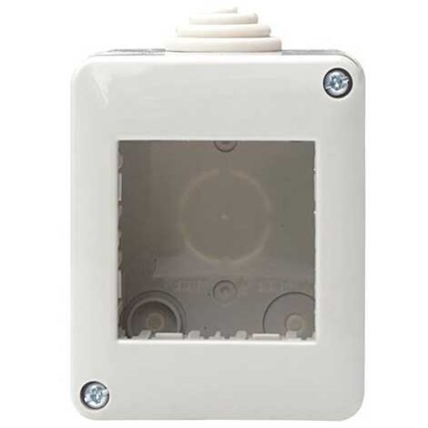 external enclosure hydrobox 2 module IP40 2P compatible Vimar Plana Ettroit EV2502