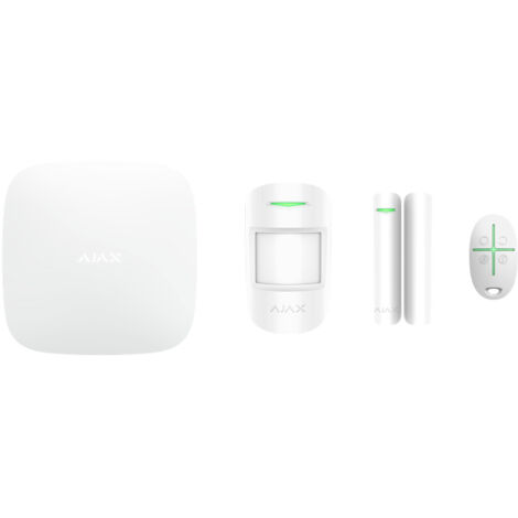 AJAX StarterKit 4G-Funkalarmset (Hub 2.4G + MotionPtotect + DoorProtect + SpaceControl) – 51174.134.WH1 (1/5)