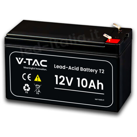 V-TAC Blei-Säure-Batterie 12V 10Ah für Alarm, USV, Videoüberwachung Terminals T2 1783560mm 23452 (1/3)