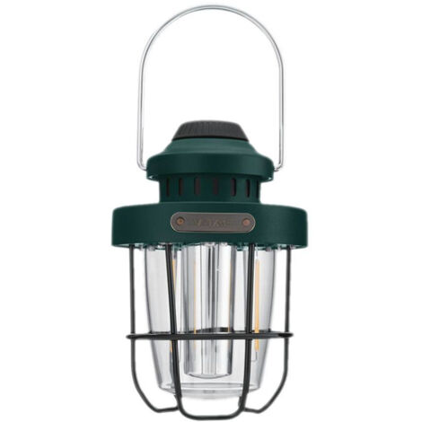 V-TAC USB-Akku-Campinglaterne 3W SMD + 5W SMD dimmbare Arbeitslampe IP44 Grüne Farbe 2700K+6500K - 23337 (1/5)