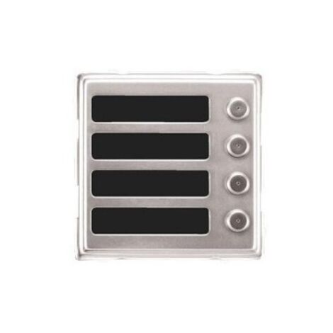 URMET 1148/14 SINTHESI S2 Intercom-Modul 4 Tasten aus eloxiertem Aluminium für Klingeltableau