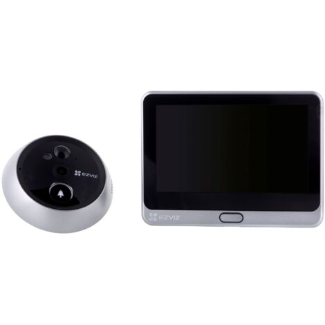 EZVIZ CS-DP2C WI FI 1080p Smart Guckloch, HD-Videoqualität, komplett kabellos, mit 4,3-Zoll-Farb-Touchscreen-Display