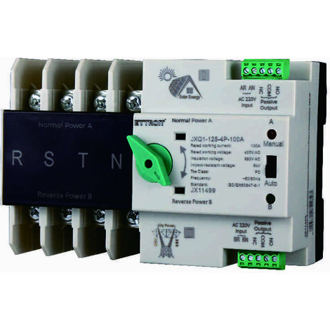 ETTROIT JX11499 ATS Dual Power Photovoltaik Automatischer Transferschalter 100A 4P (1/4)
