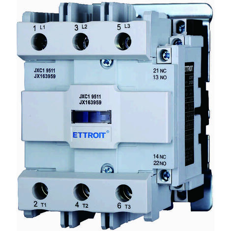 ETTROIT JXC1 AC-Schütz 220 V 50/60 Hz Spule 3P 3 Pole Normalerweise offen Ie 95 A Ue 380 V JX163959 (1/4)