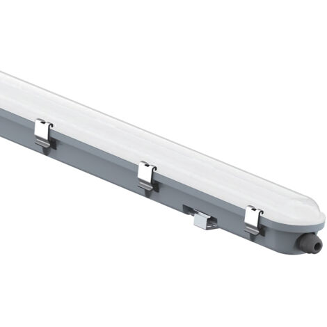V-TAC Wasserdichte LED-Deckenleuchte 48 W 120 lm/W Mikrowellensensor 150 cm Licht 4000 K IP65 – SKU 24015 (1/5)