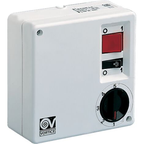 Box-Drehzahlregler für Deckenventilatoren mit Kit-Licht Vortice SCRR5L - sku 12964