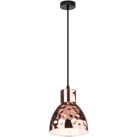 Retro Design Hänge Lampe Hammerschlag Pendel Leuchte Wohn Zimmer Beleuchtung gold- färbig  V-TAC 3713 (1/4)