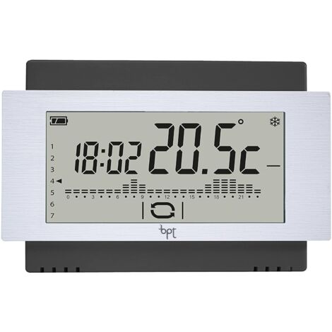 Touch-Screen-Thermostat Wand Batterie schwarz Bpt TA/500 BK
