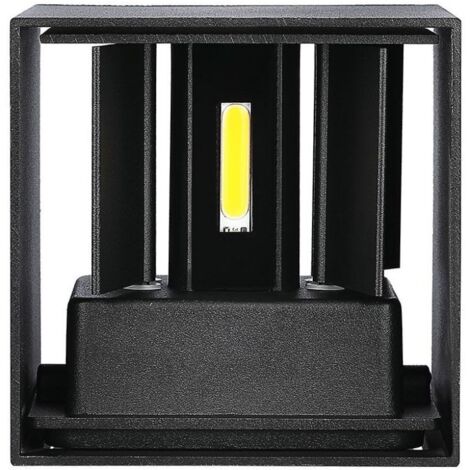 V-TAC VT-759-12 11W LED Wandleuchte quadratisch schwarz IP65 naturweiß 4000K - sku 218530