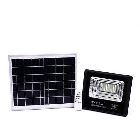 60W Kaltweiß LED Solarstrahler Flutlicht Außenlampe Fluter mit Lichtsensor IP67 