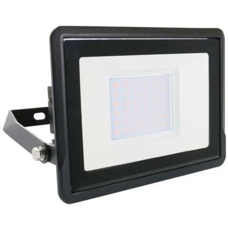 V-TAC LED Flutlicht Samsung Chip 30W Schwarz Farbe Kaltweiß IP65