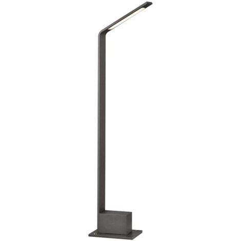 Stehlampe LED Bodenleuchte Außenbereich Standleuchte Aluminium grau IP65 H80,5cm (1/5)