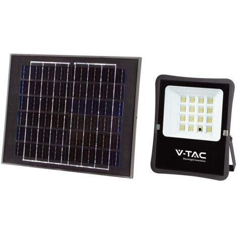 V-TAC LED-Flutlicht mit Fernbedienung und Solarpanel, 12 W, Kaltweiß (1/5)